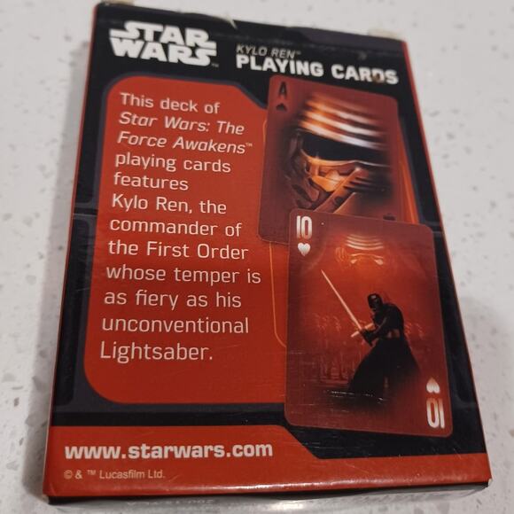 Star Wars Kylo Ren Playing Cards Cartamundi - Picture 1 of 6